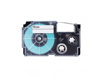 PRINTLINE kompatibilní páska s Casio XR-12BU1 12mm, 8m, černý tisk/modrý podklad (PLTC01)
