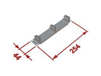 DATACOM 10" vyvazovací panel 1U 3x plast