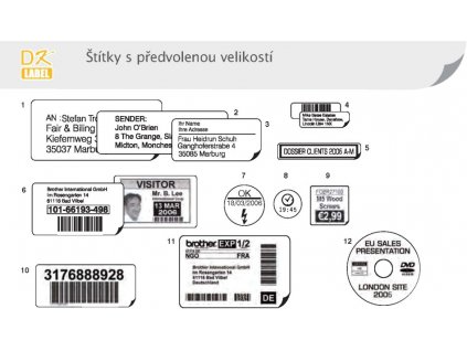 Brother DK-11208 (papírové / široké adresy-400 ks) 38x90mm (DK11208)