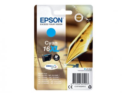 Epson T1632 Cyan, azurová - originál (C13T16324012)