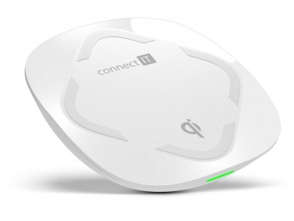 Connect IT Qi Certified Wireless Fast Charge 10 W, bílá
