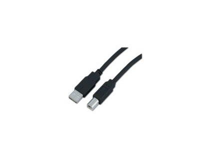 USB kabel typ A-B 3m (černý)