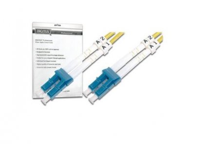 DIGITUS Fiber Optic Patch Cord, LC to LC Singlemode 09/125 µ, Duplex Length 3m