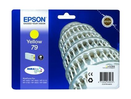 Epson T7914 Yellow, 6,5ml, pro série WF-5110DW,WF-5190DW,WF-5620DWF,WF-5690DWF - originální (C13T79144010)