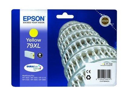 Epson T7904 XL Yellow, 17ml, pro série WF-5110DW,WF-5190DW,WF-5620DWF,WF-5690DWF - originální (C13T79044010)