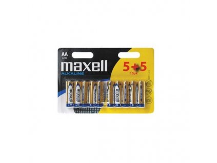 MAXELL Alkalická baterie AA (R6), blistr 10 ks (LR6 10BP)