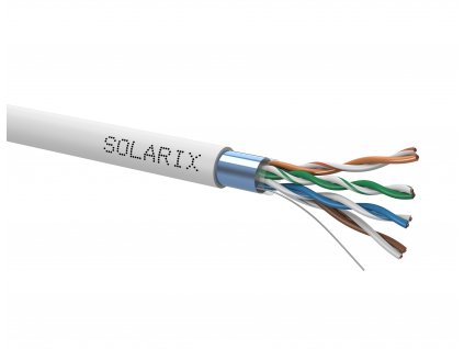 SOLARIX kabel, CAT5E, FTP PVC, drát, 305m, box (SXKD-5E-FTP-PVC)
