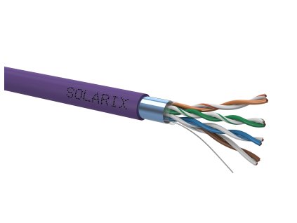 SOLARIX kabel, CAT5E, FTP LSOH, drát, 305m, box (SXKD-5E-FTP-LSOH)