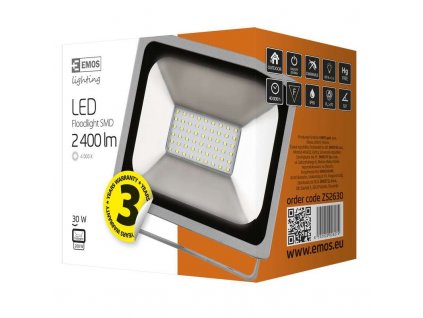 LED reflektor PROFI, 30W studená bílá