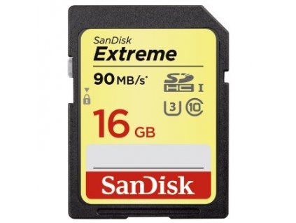 SanDisk Extreme SDHC 16GB UHS-I (U3) 90MB/s Class10