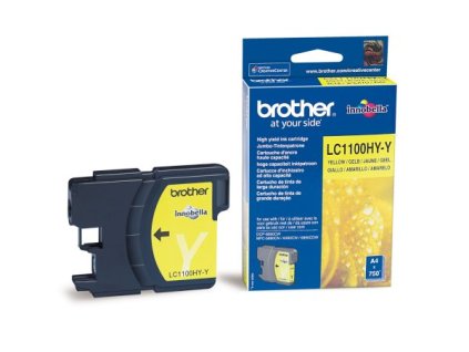 Brother inkoust LC-1100HY-Y, yellow (750 stran) - originální (LC1100HYY)