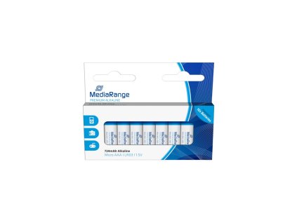 MediaRange Premium Alkalické baterie LR03 (AAA, mikrotužka) 1,5V blister 10ks/balení