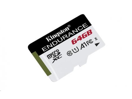 KINGSTON microSDXC 64GB High Endurance Class 10 UHS-I U1 (čtení/zápis: 95/30MB/s) (SDCE/64GB)