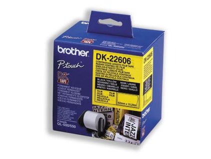 Brother DK-22606 (žlutá filmová role) 62mm x 15,24m (DK22606)