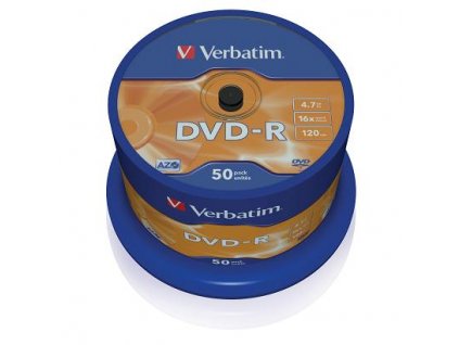 Verbatim DVD-R 4,7GB  16x spindl (50 ks) (43548)