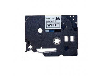 Brother TZ-FX231, bílá/černá, 12 mm, s flexibilní páskou (TZeFX231)