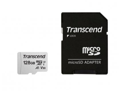 Transcend microSDXC 300S 128GB + adaptér (TS128GUSD300S-A)