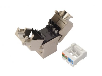 SOLARIX keystone, CAT5E, STP, RJ45, černý, samořezný