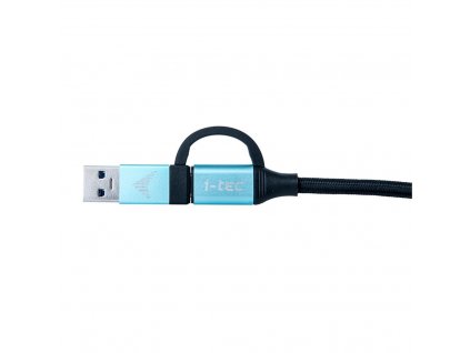 i-tec kabel USB-C na USB-C s integrovanou redukcí na USB-A/3.0 (C31USBCACBL)