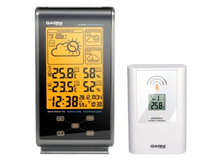 Meteorologická stanice s 3 denní předpovědí počasí Garni