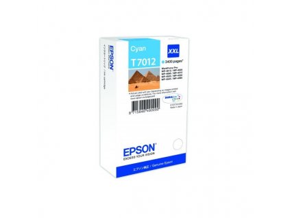 Epson T7012 XXL Cyan až 3400 stran, pro série WP4000/4500 (WP-4015,WP-4025,WP-4515,WP-4525,WP-4535,WP-4545) - originální (C13T70124010)