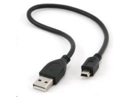 Kabel USB 2.0 A-Mini B (5pin) k externím HDD 30cm (CCP-USB2-AM5P-1)