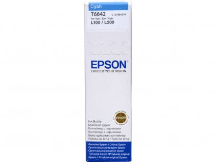Epson T6642 Cyan, azurová