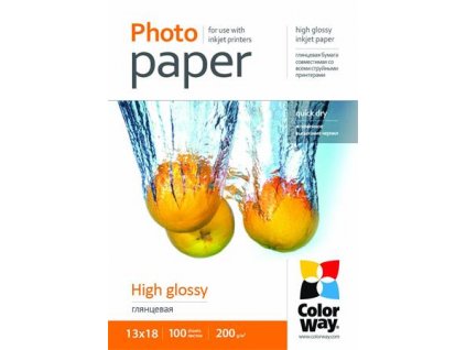 ColorWay fotopapír/ high glossy 200g/m2, 13x18 / 100 ks