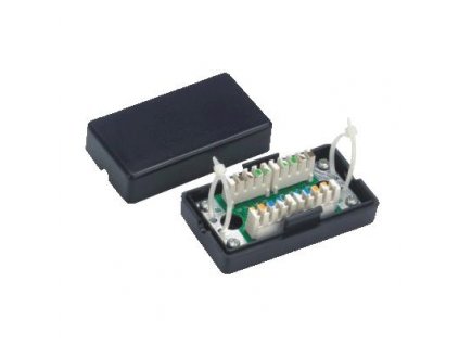 Spojovací BOX UTP Cat 5e. 2 x zářez. Pole