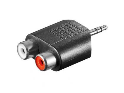 Adaptér stereojack 3.5 - 2x cinch M/F