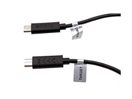 USB 2.0 kabel na propojení dvou chytrých telefonů, microUSB B(M)- microUSB B(M),0,3m,OTG (kur-20)