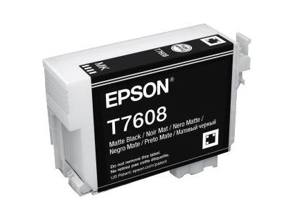 Epson T7608 Matte Black, matná černá - originální (C13T76084010)