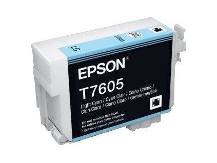 Epson T7605 Light Cyan, světle azurová - originální (C13T76054010)