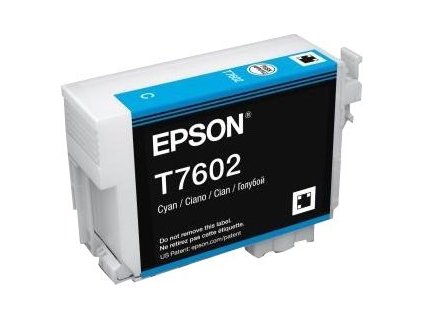 Epson T7602 Cyan, azurová - originální (C13T76024010)