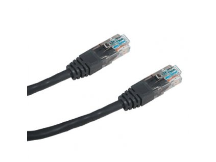 DATACOM PATCH KABEL UTP CAT5E 0,25m černý (1491)