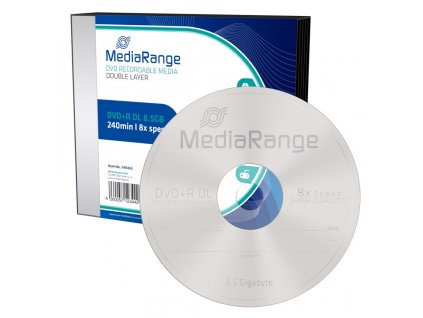 DVD+R MediaRange 8,5GB 8x Double Layer slimcase (5pack)