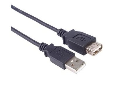 KABEL USB-A 5M PRODLOUŽENÍ, černý (kupaa5bk)