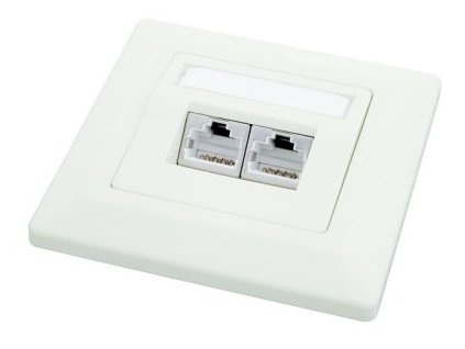 NE ZÁSUVKA 2x RJ45(TP) C5 POD OMÍTKU