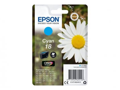 Epson T1802 - azurová - originál (C13T18024012)