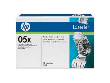 HP 05X Black Toner (6500 stran) pro LJ P2055, (CE505X) - originální (CE505X)