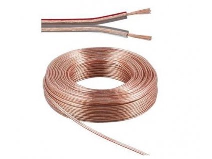 PremiumCord Kabely na propojení reprosoustav 100% CU měď 2x2,5mm 10m