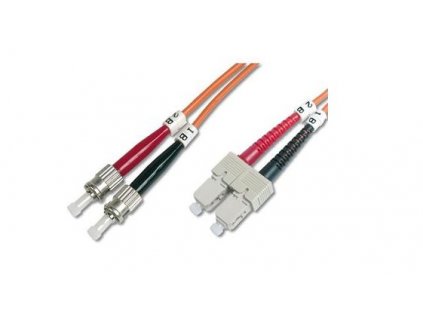 DIGITUS Fiber Optic Patch Cord, ST to SCMultimode 50/125 µ, Duplex Length 1m