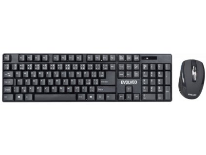 EVOLVEO WK-142 bezdrát set klávesnice s myší CZ/US USB