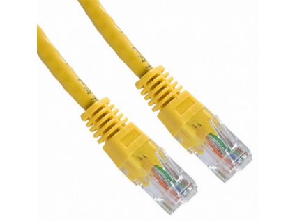 PATCH KABEL Patch kabel UTP CAT6 1m žlutý (15915)
