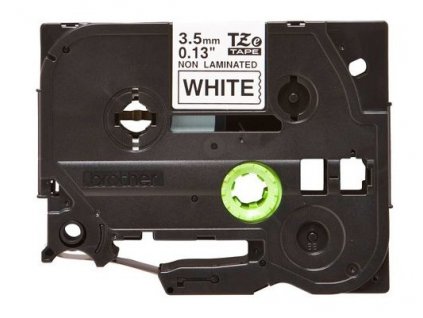 Brother TZe-N201, bílá / černá (3.5mm, 8m, nelaminovaná) (TZEN201)