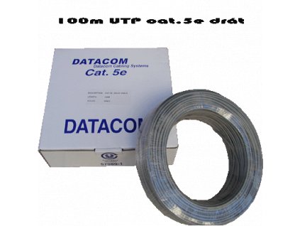 KABEL DATACOM UTP drát cat.5e - Box 100m (1101)