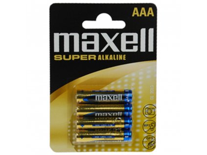 MAXELL Super alkalické baterie LR03 4BP AAA, blistr 4ks (LR03 4BP AAA)