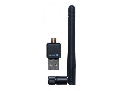 Connect IT WiFi USB-A adaptér s anténou, 300 Mbps