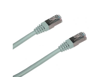 DATACOM patch kabel FTP CAT5E 0,5m stíněný (šedý)