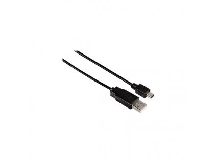 Kabel USB A-miniUSB, 8pin, Panasonic, Nikon UC-E6, Olympus CB-USB7, Minolta USB-2, USB-3, 1,8m, černý (ku2m2d)